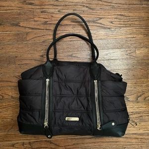 Burberry Nylon Leather Trim Diaper Bag